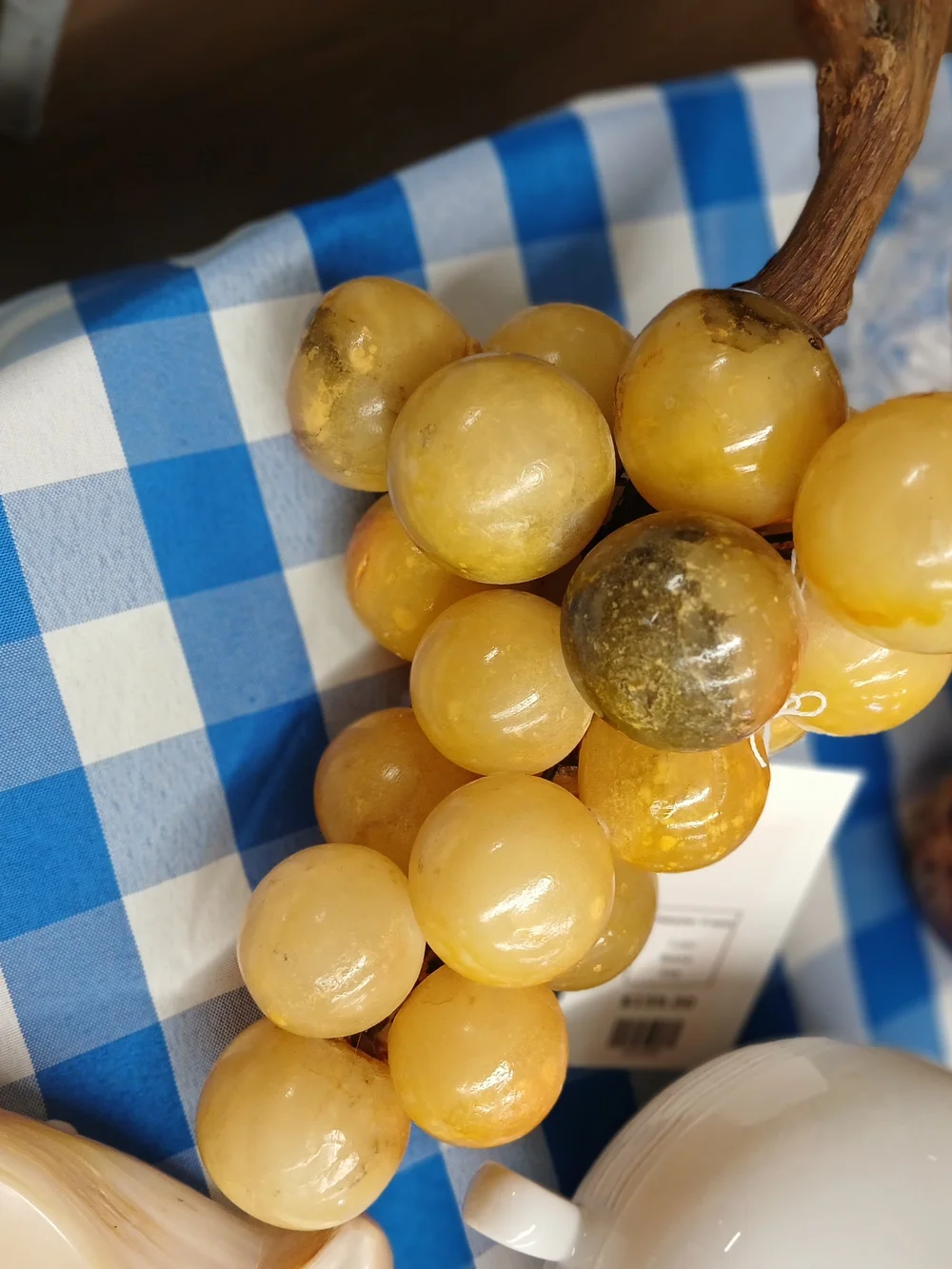 Vintage Alabaster Grape Cluster
